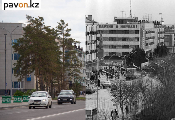 Павлодарские улицы сегодня и 50 лет назад (фото)