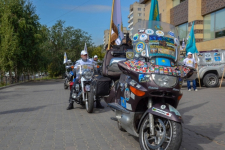 Мотопробег байкеров с акимом города (фото)