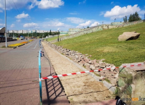 На набережной приводят в порядок электропитание сцены&nbsp;&nbsp;Ertis&nbsp;Promenade