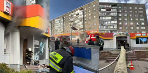 В Павлодаре загорелся магазин автозапчастей, пристроенный к многоэтажке