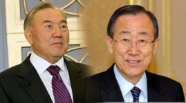 Назарбаев встретился с Генсеком ООН Пан Ги Муном
