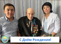 96 лет исполнилось ветерану ВОВ Андрею Рыбалко