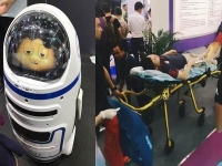 Робот напал на человека в Китае