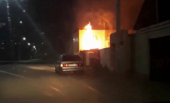 Сауна сгорела в Павлодаре