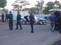 Авария с участием полицейской машины в Павлодаре