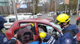 Супруги пострадали в аварии в Алматы