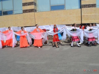 В Павлодаре состоялся флеш-моб из национальных танцев в честь инаугурации Президента РК