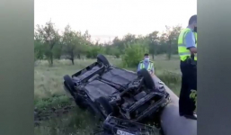Павлодарец после совершения ДТП отрицал, что сидел за рулем перевернутого авто