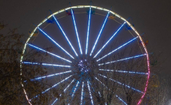 Подсветку колеса обозрения восстановили в Павлодаре