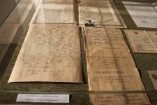 Подлинник письма Канаша Камзина с фронта на латинице показали павлодарцам на выставке