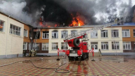 Крупный пожар в павлодарской школе: возбуждено уголовное дело