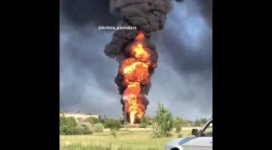 Крупный пожар произошел в Павлодаре