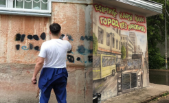 Перекрывать наркограффити рисунками решили в Павлодаре