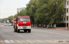 В одном из продовольственных магазинов Павлодара произошел пожар