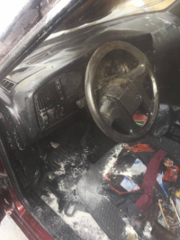 Две машины горели сегодня утром в Павлодарской области