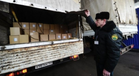 Российские таможенники начали досмотр грузовиков из Казахстана
