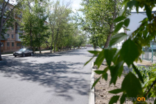 Участок дороги на улице Аймауытова после ремонта остался без освещения