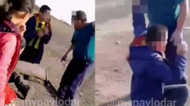 Полицейские прокомментировали видео из соцсетей, на котором сельчанин накинулся на ребенка в Павлодарской области
