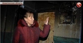 В Алматинской области во время пожара в общежитии люди выпрыгивали из окон