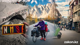 Через Пакистан, Индию и Непал: как велопутешественник из Павлодара покорил Эверест