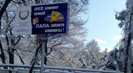 Лингвисты не увидели дискриминации мужчин в баннерах об алиментах в Алматы