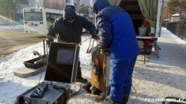 32-килограммовый робот обследует центральный коллектор Павлодара