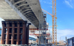 Состыковать новый мост через Иртыш намерены в сентябре в Павлодаре