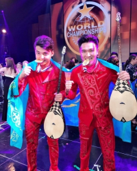 Павлодарский домбрист в составе дуэта "Бастау" выиграл золото на голливудском шоу чемпионов