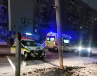 В Павлодаре водитель уснул за рулем и врезался в столб освещения