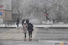 Дождь со снегом обещают синоптики павлодарцам на выходных