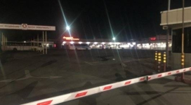 Автобус с пассажирами заблокировали на автовокзале в Павлодаре