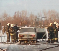 В Павлодаре загорелась еще одна машина