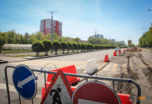 В Павлодаре свободную от ремонта полосу на проспекте Назарбаева сделают двусторонней