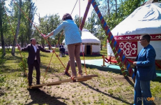 В парке Гагарина открыли летний этноаул