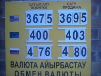 Некоторые павлодарские обменники продают рубль по пять тенге