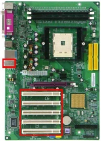 Материнская плата сокет 754+процессор+память DDR1+