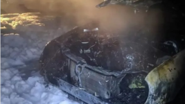 Поджог авто попал на видео в Павлодаре