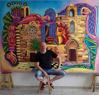 Павлодарский художник рассказал, как неожиданно для себя на полгода остался на Кипре, готовясь к выставке