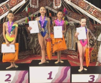 Павлодарская школьница заняла первое место на чемпионате по художественной гимнастике в Алматы